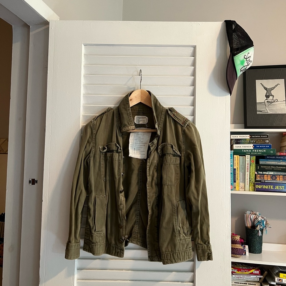 Current Elliot Army Light Zip Up Jacket. - image 3